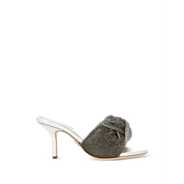 ロド レディース パンプス シューズ Crystal-embellished heeled pumps Grey