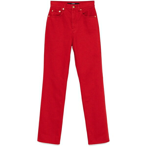 ジャクエムス レディース デニムパンツ ボトムス Le de-n茫mes droit jeans Red|asty