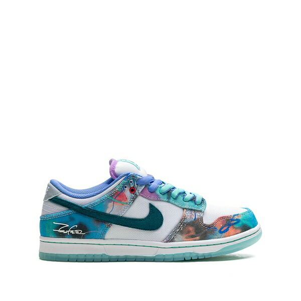 ナイキ メンズ スニーカー シューズ X futura laboratories sb dunk low \"bleached aqua\" sneakers Blue