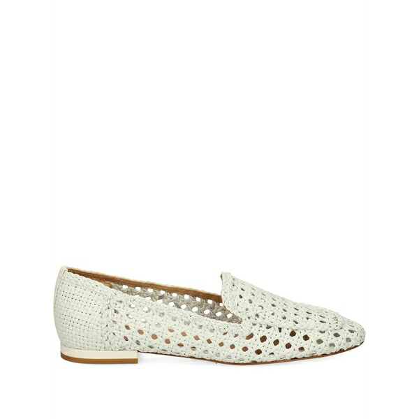 シャンタル レディース スリッポン・ローファー シューズ Woven leather loafers White