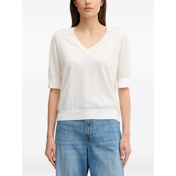 ジョープ レディース Tシャツ トップス Kajol v-neck top White｜asty
