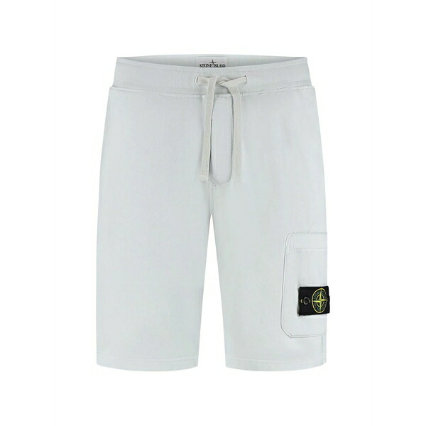 ストーンアイランド メンズ カジュアルパンツ ボトムス Drawstring logo-patch shorts Blue|asty