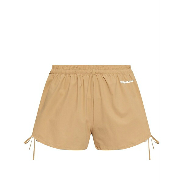 ディースクエアード レディース 心地よいズボン下 ボトムス Drawstring shorts Brown レディースファッション-パンツ