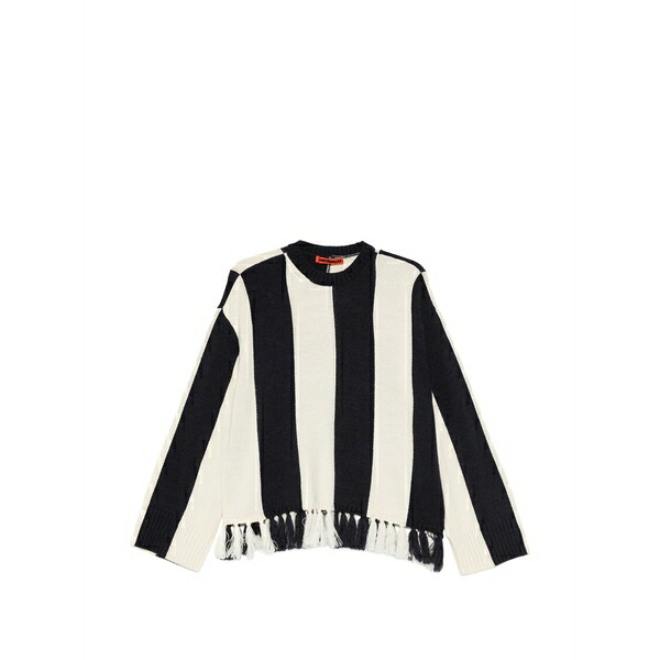サイモンミラー レディース ニット&セーター アウター Striped tassel sweater Blue|asty