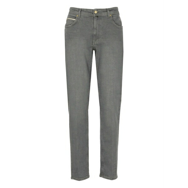 ブリリア 1949 メンズ カジュアルパンツ ボトムス Five-pocket zip-fly trousers Grey｜asty