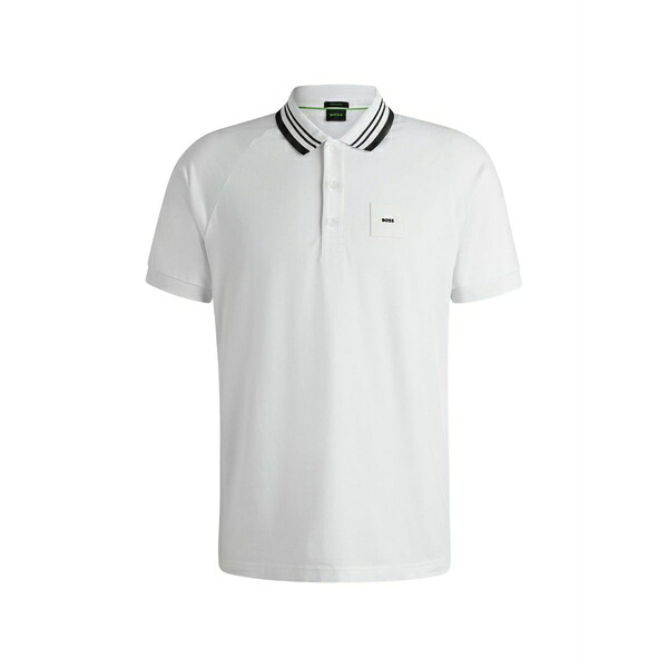 ボス メンズ ポロシャツ トップス Paddy polo shirt  White トップス-メンズファッション-ポロシャツ