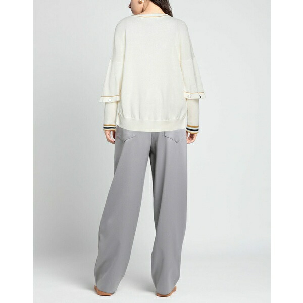 エリカ・カヴァリーニ レディース ニットセーター アウター Sweaters Ivory トップス
