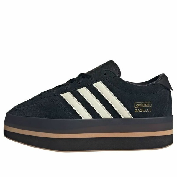 adidas アディダス レディース スニーカー Core Black/Cream White/Gum 【(WMNS) adidas Gazelle Stack 'Core Black Cream Gum' JS0239】 サイズ US_8.5(25.5cm)|asty