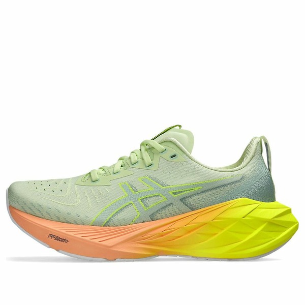 ASICS アシックス レディース スニーカー Cool Matcha/Safety Yellow 【(WMNS) ASICS Novablast 4 Paris 1012B751-750】  サイズ US_6(23.0cm)