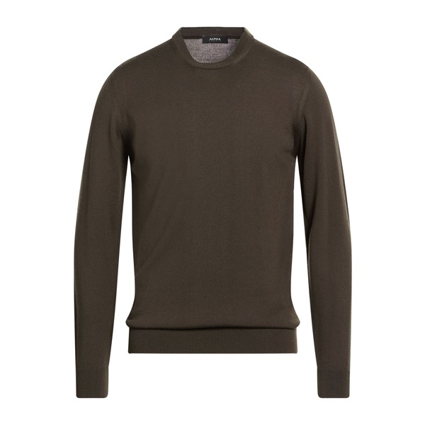 【貨物輸送無料】 アルファス テューディオ メンズ 編み物\u0026プルオーバー アウター Sweaters Green