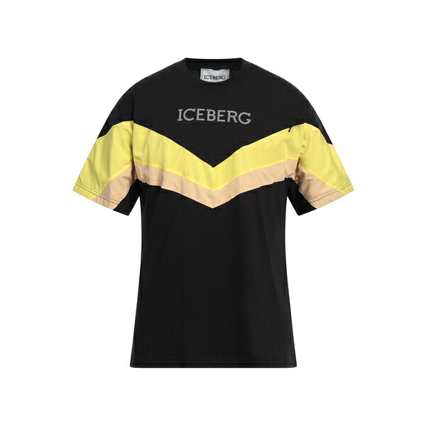 【送料無料】 アイスバーグ メンズ Tシャツ トップス T-shirts Black
