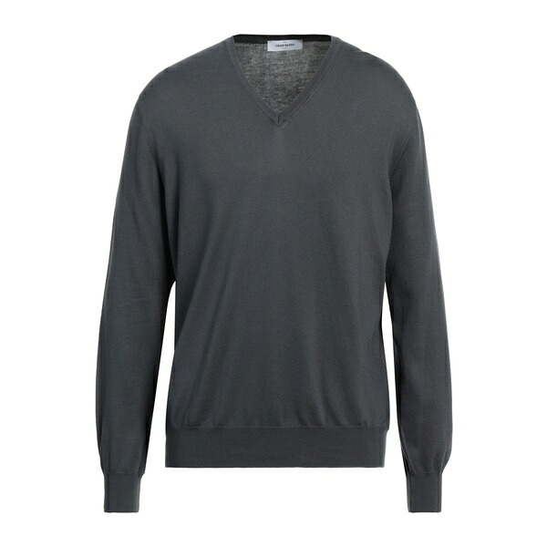 【送料無料】 グランサッソ メンズ ニット&セーター アウター Sweaters Grey