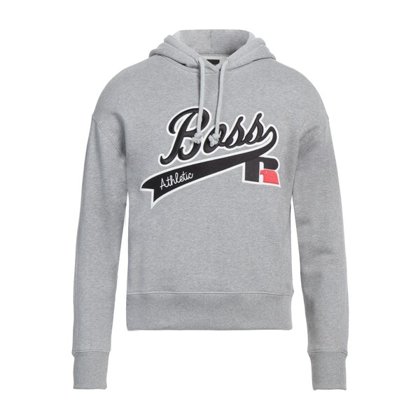 【送料無料】 ボス メンズ パーカー・スウェットシャツ アウター Sweatshirts Grey