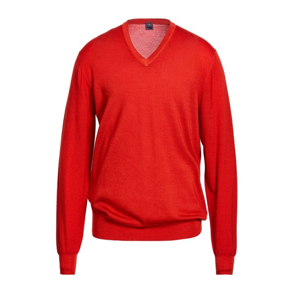 【貨物輸送無料】 フェデーリ メンズ 編み物\u0026プルオーバー アウター Sweaters Red
