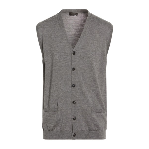 【貨物輸送無料】 ロベルトコリーナ メンズ ジレー アウター Cardigans Grey