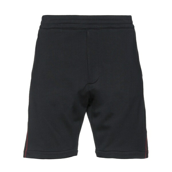 【送料無料】 マックイーン メンズ カジュアルパンツ ボトムス Shorts & Bermuda Shorts Black|asty