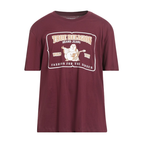 【送料無料】 トゥルーレリジョン メンズ Tシャツ トップス T-shirts Red