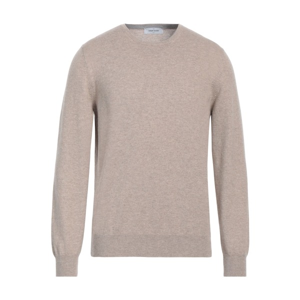 【貨物輸送無料】 グランサッソ メンズ 編み物\u0026プルオーバー アウター Sweaters Beige