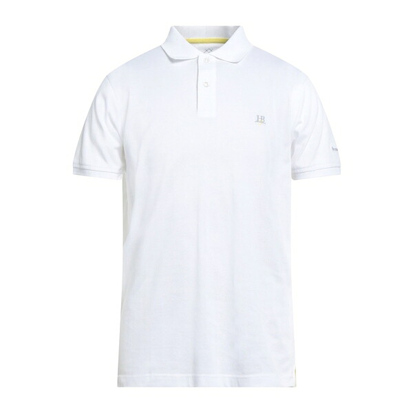 【送料無料】 ハーモント & ブレイン メンズ Tシャツ トップス Polo shirts White｜asty