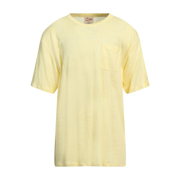 【送料無料】 エムシーツーセイントバース メンズ Tシャツ トップス T-shirts Yellow