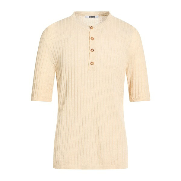 【送料無料】 グリフォーニ メンズ ニット\u0026セーター アウター Sweaters Beige