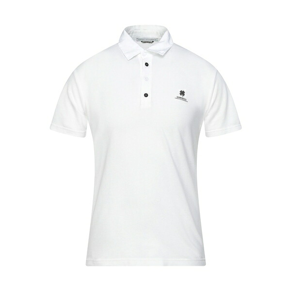 【貨物輸送無料】 ダニエレ アレッサンドリー二 メンズ プルオーバー トップス Polo shirts White