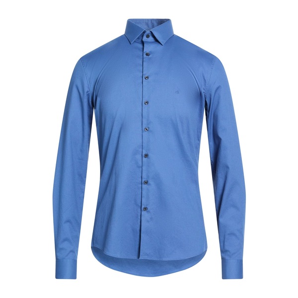 【送料無料】 カルバンクライン メンズ シャツ トップス Shirts Blue 16,671円