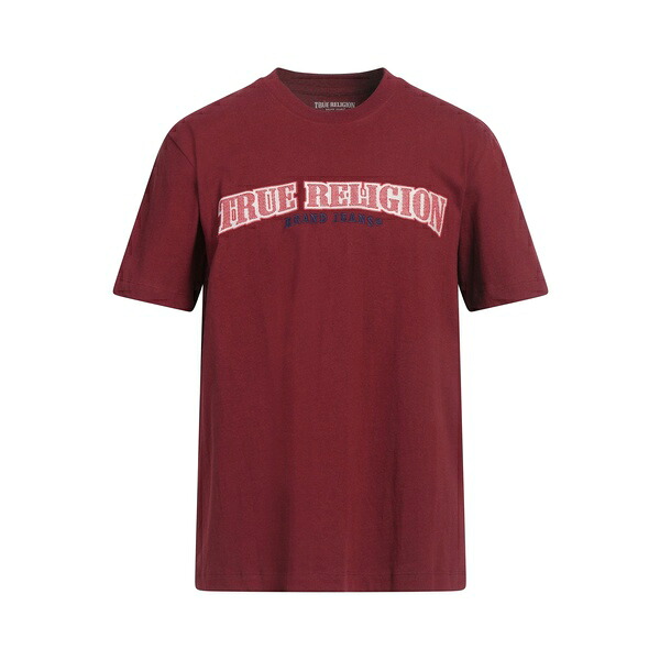 【送料無料】 トゥルーレリジョン メンズ Tシャツ トップス T-shirts Red|asty