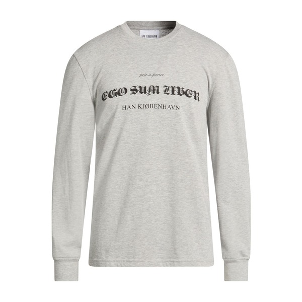 【送料無料】 ハン コペンハーゲン メンズ Tシャツ トップス T-shirts Grey