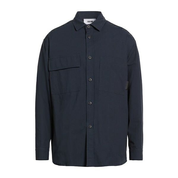 【送料無料】 グリフォーニ メンズ シャツ トップス Shirts Blue|asty