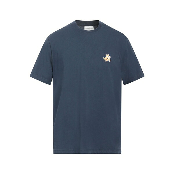 【送料無料】 メゾン キツネ メンズ Tシャツ トップス T-shirts Blue