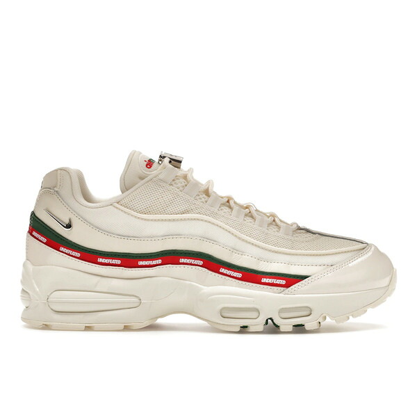 Nike ナイキ メンズ スニーカー  【Nike Air Max 95 SP Undefeated Sail】  大いさ US_12.5(30.5珊) Sail/Metallic Silver/Gorge Green/Sport Red メンズ靴-靴