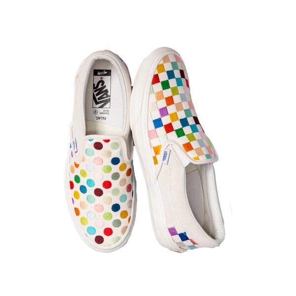 Vans バンズ メンズ スニーカー  【Vans Classic Slip-On VLT LX Damien Hirst Polka Dot Checkerboard】  サイズ US_9(27.0cm) Polka Dot/Checkerboard