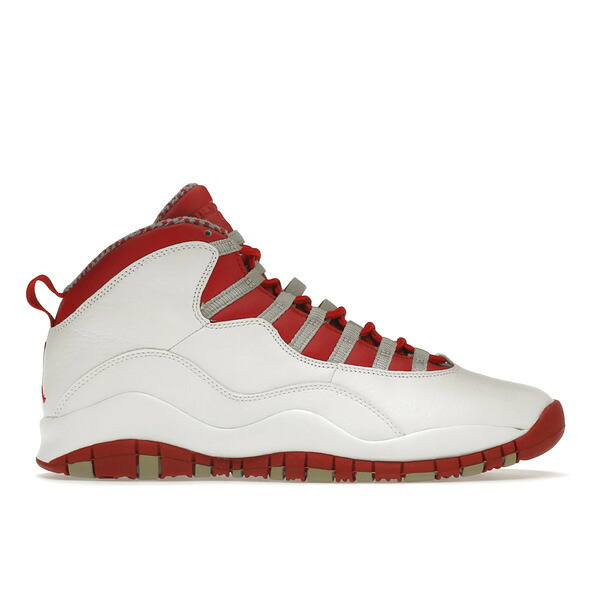 Jordan ジョーダン メンズ スニーカー 【Jordan 10 Retro Red Steel】 サイズ US_M_13 White/Varsity Red/Light Steel Grey｜asty