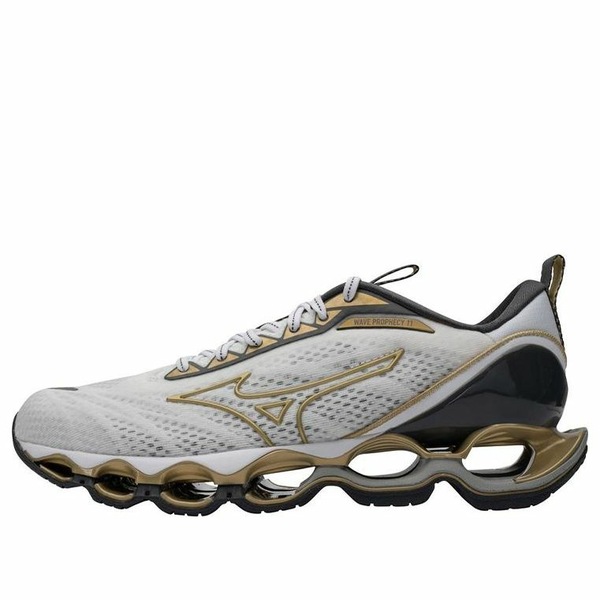 Mizuno ミズノ メンズ スニーカー 【Mizuno Wave Prophecy 11 'White Gold' J1GC228350】 サイズ US_6.5(24.5cm)|asty