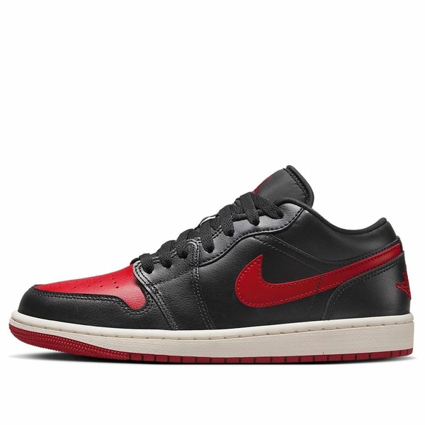 Air Jordan ジョーダン レディース スニーカー BLACK/RED/WHITE 【(WMNS) Air Jordan 1 Low \u0027Bred Sail\u0027 DC0774-061】  大きさ US_5(22.0糎)