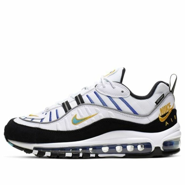 Nike ナイキ レディース スニーカー White/Teal Nebula-University Gold-Black 【(WMNS) Nike Air Max 98 Premium \u0027Teal Nebula\u0027 CI1901-102】  大きさ US_6.5(23.5糎)