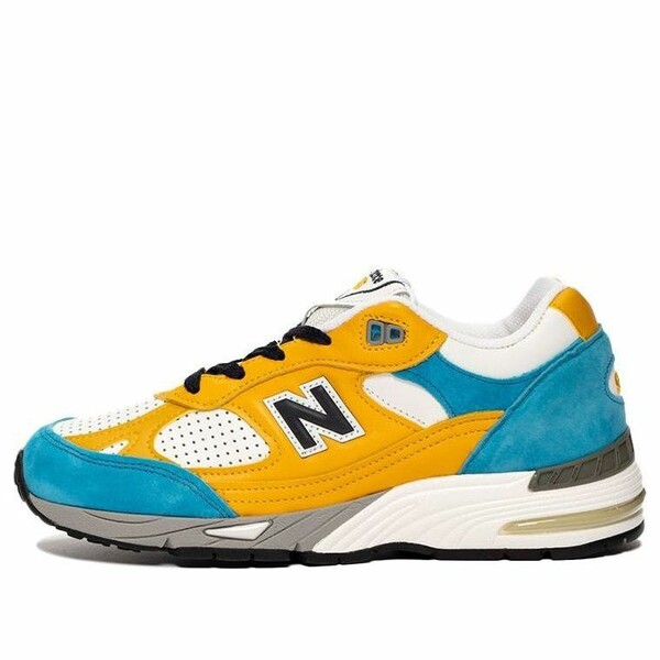 New Balance ニューバランス レディース スニーカー Blue/Yellow 【(WMNS) New Balance Sneakersnstuff x 991 Made in England 'Blue Yellow' W991EF】 サイズ US_9(26.0cm)｜asty