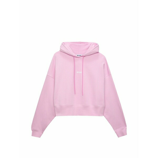 エムエスジイエム レディース パーカー・スウェットシャツ アウター Drawstring hoodie Pink