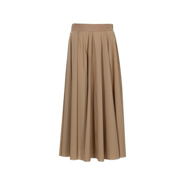 フェイ レディース スカート ボトムス Pleated skirt Brown|asty