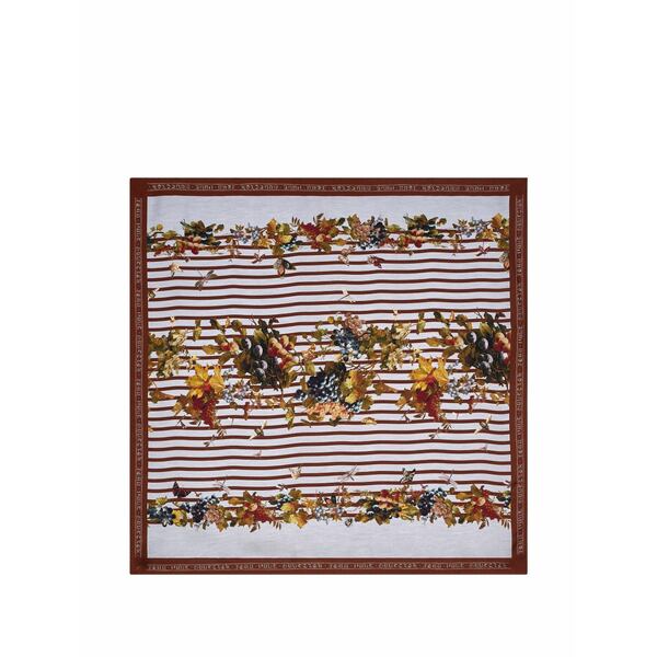 ジャン極点 ゴルチエ メンズ えり巻き・袈裟・えり巻き 付属物 Striped floral scarf Neutrals