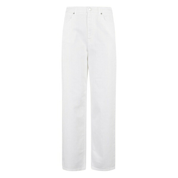 デパートメントファイブ レディース デニムパンツ ボトムス Straight-leg jeans White｜asty