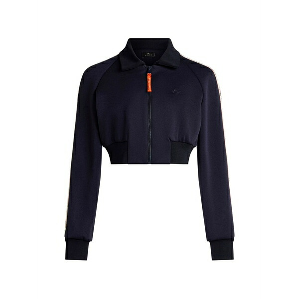 エトロ レディース 編み物\u0026スウェーター アウター Zip-fastening sweatshirt Blue