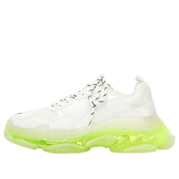 Balenciaga バレンシアガ レディース スニーカー  【(WMNS) Balenciaga Triple S Sneaker Clear Sole - White Fluo Yellow 544351W2FR19073】  サイズ US_5(22.0cm)