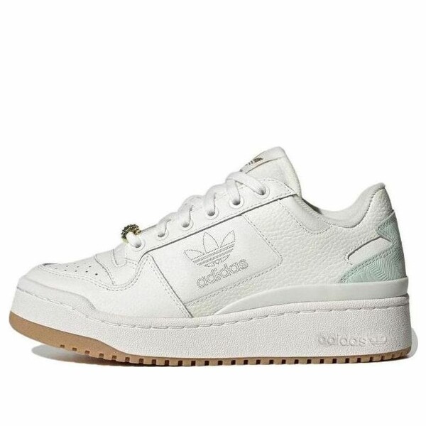 adidas アディダス レディース スニーカー  【(WMNS) adidas Forum Bold \u0027White Linen Green\u0027 HQ6959】  大きさ US_9.5(26.5糎)