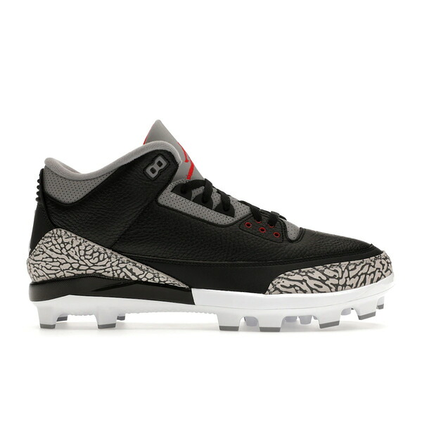 Jordan ジョーダン メンズ スニーカー  【Jordan 3 Mid Retro MCS Black Cement】  大いさ US_8(26.0糎) Black/Fire Red-Cement Grey-White メンズ靴-スニーカー