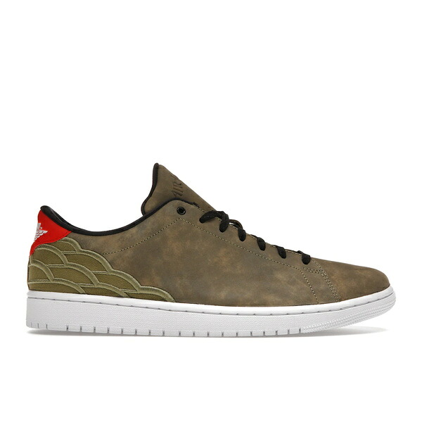 Jordan ジョーダン メンズ スニーカー  【Jordan 1 Centre Court Oil Green】  大きさ US_12(30.0糎) Oil Green/Black-Chile Red-White