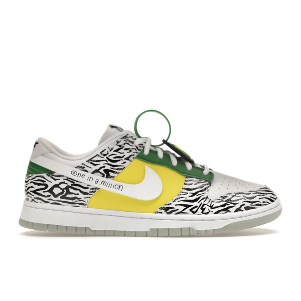 Nike ナイキ メンズ スニーカー  【Nike Dunk Low Doernbecher Zoe】  大きさ US_5.5(23.5糎) White/Black-Green-Yellow