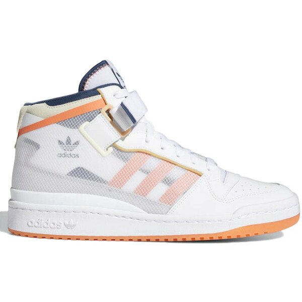adidas アディダス メンズ スニーカー  【adidas Forum Mid TT White Acid Orange】  大いさ US_11(29.0糎) Cloud White/Hazy Copper/Acid Orange スニーカー-メンズ靴