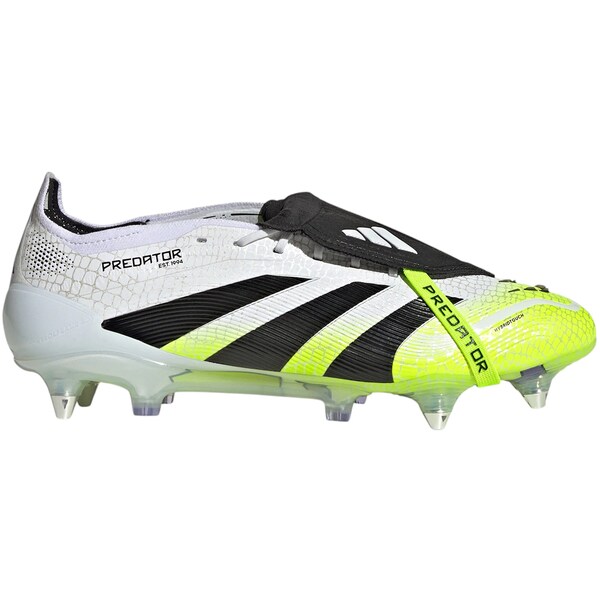 adidas アディダス メンズ スニーカー  【adidas Predator Elite Fold-Over Tongue SG Cloud White Core Black Lucid Lemon】  サイズ US_M_4.5 Cloud White/Core Black/Lucid Lemon